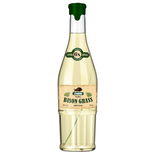 Zubr Vodka mit Bisongras, 38% 700 ml