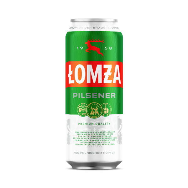 LOMZA Pilsener Bier Alk. 5,7% vol. 500 ml