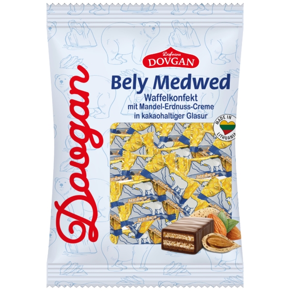 DOVGAN Waffelkonfekt mit Mandel-Erdnuss-Creme Mischka 200 g DOVGAN Waffelkonfekt mit Mandel-Erdnuss-Creme Mischka 200 g