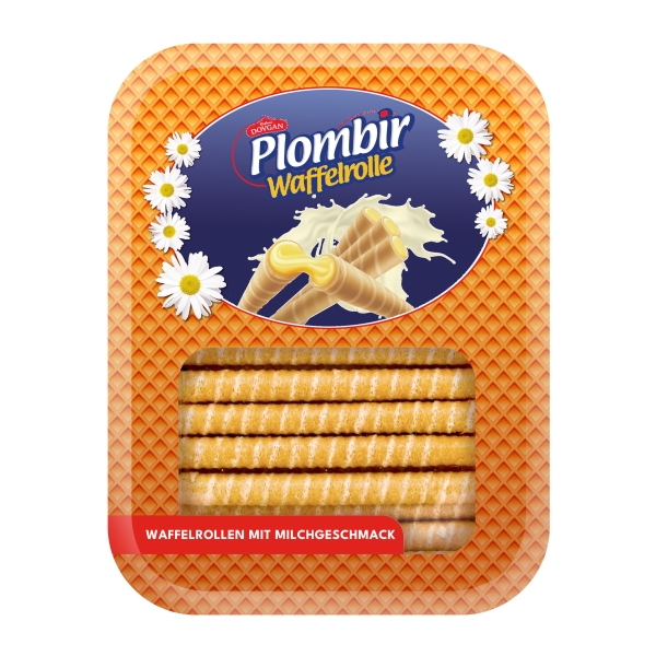 Plombir Waffelrollen mit Milchgeschmack 400 g