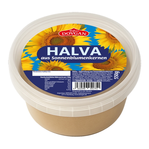 DOVGAN Halva aus Sonnenblumenkernen 550 g