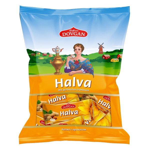 DOVGAN Halva mit gerösteten Erdnüssen 250 g