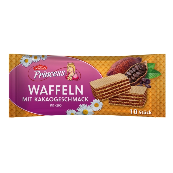 Princess Waffelschnitten mit Kakaocremefüllung 150 g Princess Waffelschnitten mit Kakaocremefüllung 150 g