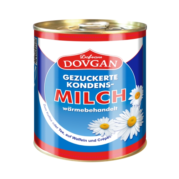 DOVGAN gezuckerte Kondensmilch, 8% Fett 370 g