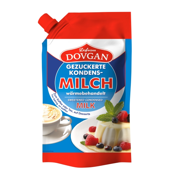 DOVGAN gezuckerte Kondensmilch in Doypack 300 g