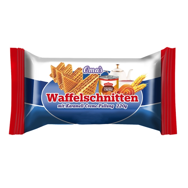 DOVGAN Oma's Waffelschnitten mit Karamellcremefüllung 220 g