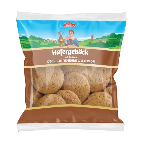 DOVGAN Hafergebäck mit Rosinen 500 g