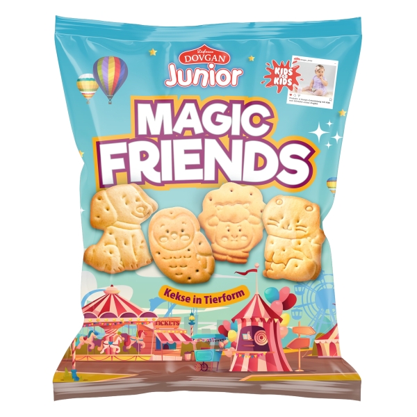 DOVGAN Junior Magic Friends Kekse in Tierform 250 g
