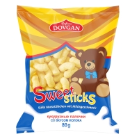 DOVGAN "Sweet Sticks" Süße Maisstäbchen mit Milchgeschmack 80 g