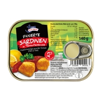 Andre's Fisch & Friends panierte Sardinen in Tomatensauce 140 g Andre's Fisch & Friends panierte Sardinen in Tomatensauce 140 g