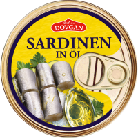 DOVGAN Sardinen in Öl 180 g DOVGAN Sardinen in Öl 180 g