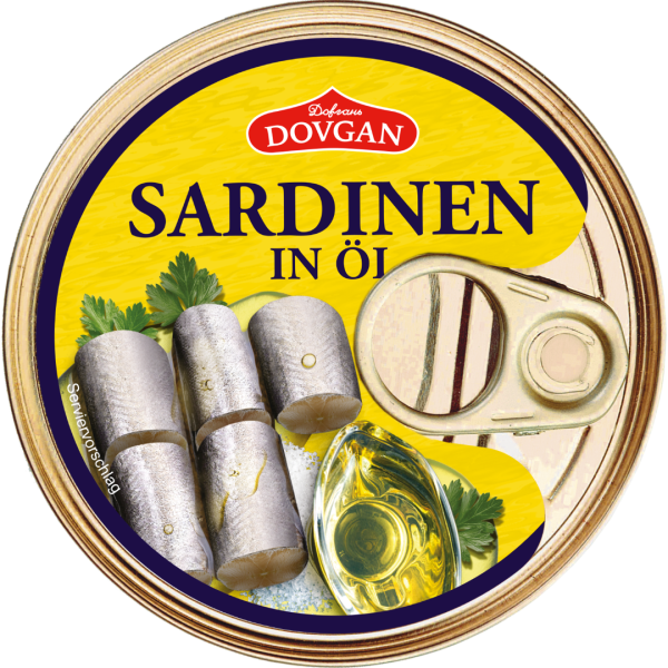 DOVGAN Sardinen in Öl 180 g DOVGAN Sardinen in Öl 180 g