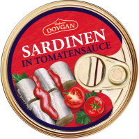 DOVGAN Sardinen in Tomatensauce 240 g DOVGAN Sardinen in Tomatensauce 240 g