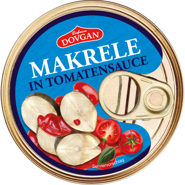 DOVGAN Makrele in Tomatensauce 240 g