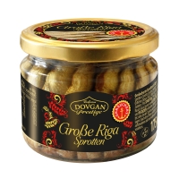 DOVGAN Prestige Große Riga Sprotten geräuchert 175 g