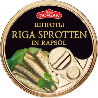 DOVGAN Riga Sprotten in Öl 160 g DOVGAN Riga Sprotten in Öl 160 g