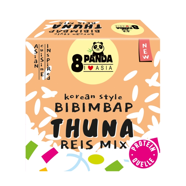 8 Panda Tuna mit Reis Korean Style Bibimbap 160 g