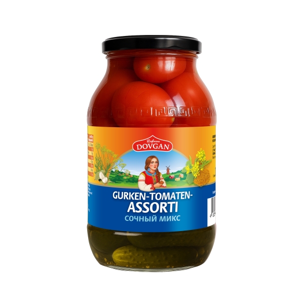 DOVGAN Mix Tomaten und Gurken 925 g