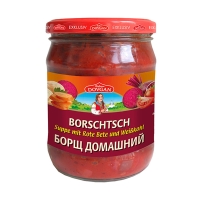 DOVGAN Borschtsch Suppe mit Rote Bete und Weißkohl 480 g