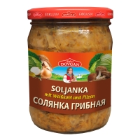 DOVGAN Soljanka mit Weißkohl und Pilzen 480 g