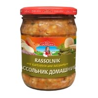 DOVGAN Rassolnik mit Kartoffeln und Salzgurken 480 g