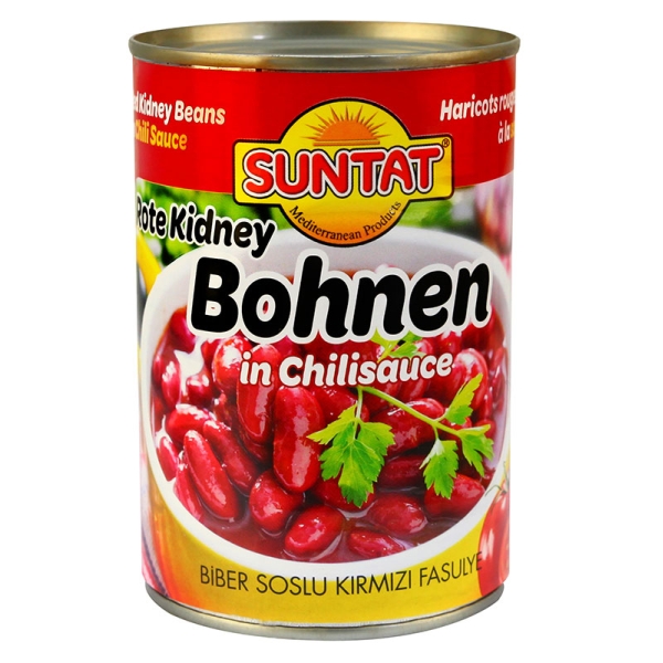 SUNTAT Rote Kidneybohnen in Chilisauce 400 g