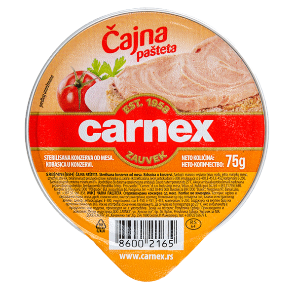 Carnex Čajna Pasteta Teepastete 75 g