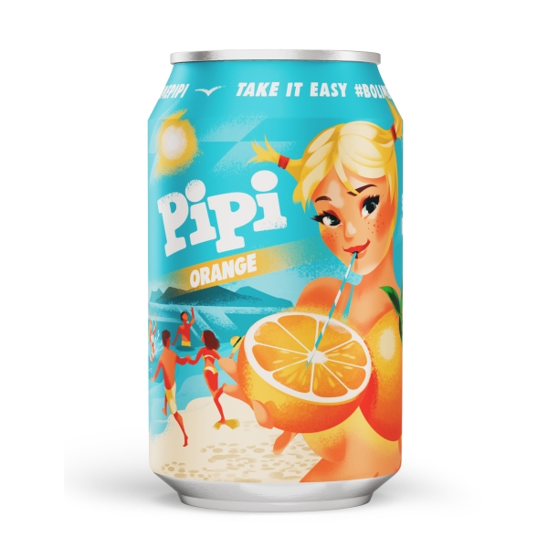 PIPI Erfrischungsgetränk Orange Dose 330ml 330 g