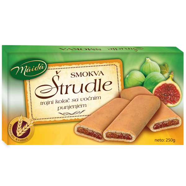 Mäida "Smokva Strudle" Strudelgebäck mit Feigenfüllung 250 g Mäida "Smokva Strudle" Strudelgebäck mit Feigenfüllung 250 g