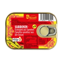Bazar Sardinen gegrillt, in Öl 140 g Bazar Sardinen gegrillt, in Öl 140 g