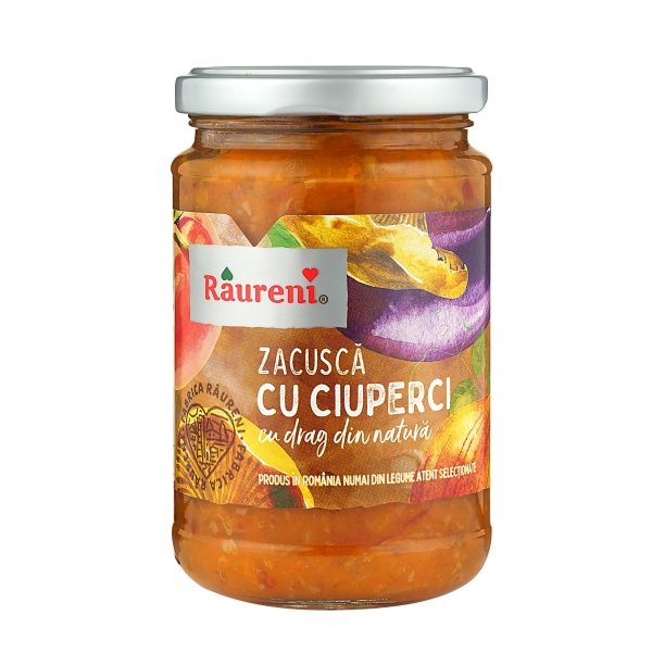 Raureni "Zacusca cu ciuperci" Gemüsezubereitung mit Pilzen 300 g Raureni "Zacusca cu ciuperci" Gemüsezubereitung mit Pilzen 300 g