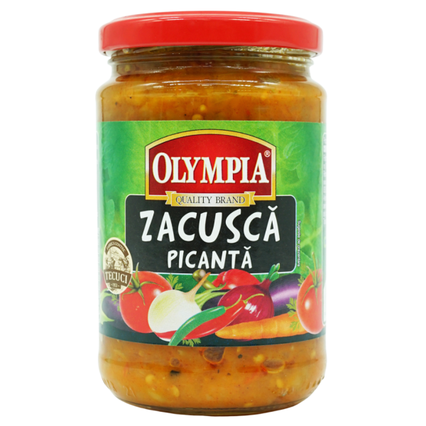Olympia Zacusca de vinete picanta pikante Gemüsezubereitung mit Aubergine 300 g