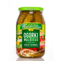 WaldiBen "Ogorki kartuskie" Gurken eingelegt 475 g WaldiBen "Ogorki kartuskie" Gurken eingelegt 475 g