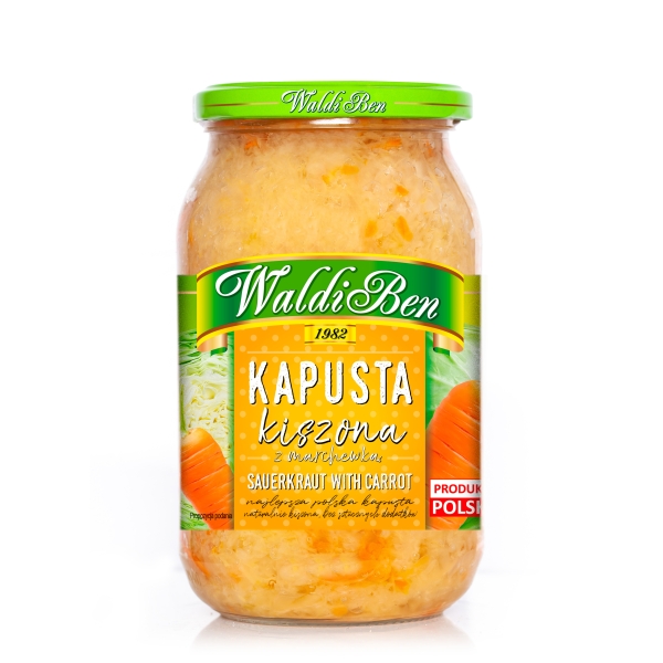 WaldiBen "Kapusta" Sauerkraut mit Karotten 650 g WaldiBen "Kapusta" Sauerkraut mit Karotten 650 g