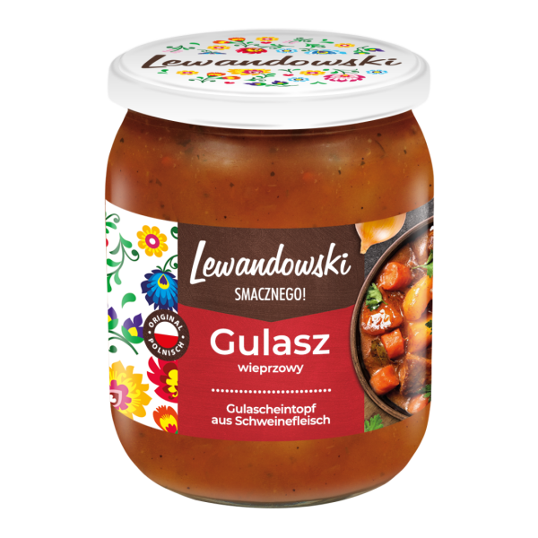 Lewandowski "Gulasz" Gulascheintopf, gemischt 500 g Lewandowski "Gulasz" Gulascheintopf, gemischt 500 g