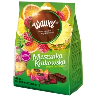 Wawel Mieszanka Krakowska Geleebonbons in Schokolade 245 g Wawel Mieszanka Krakowska Geleebonbons in Schokolade 245 g