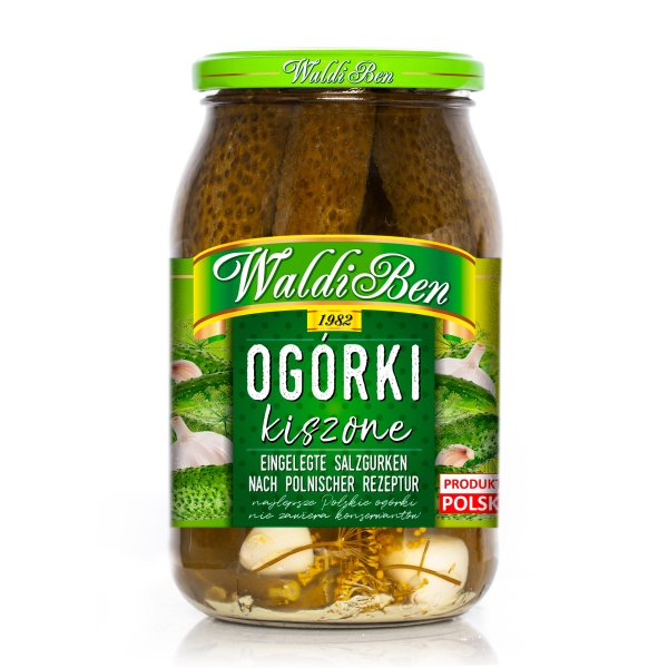 WaldiBen "Ogorki kiszone" Salzgurken 520 g