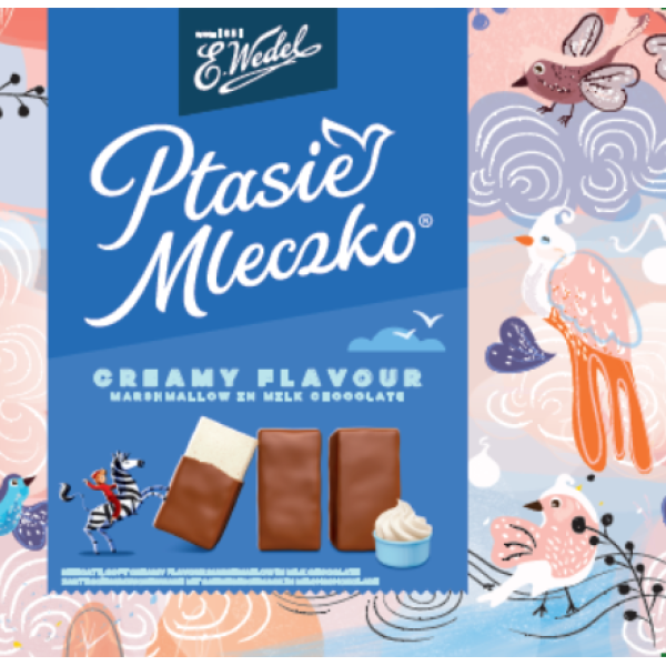 Wedel "Ptasie Mleczko" Schaumzuckerkonfekt mit Sahnegeschmack 340 g