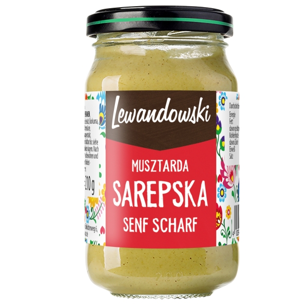 Lewandowski Sarepska Scharfer Senf 210 g