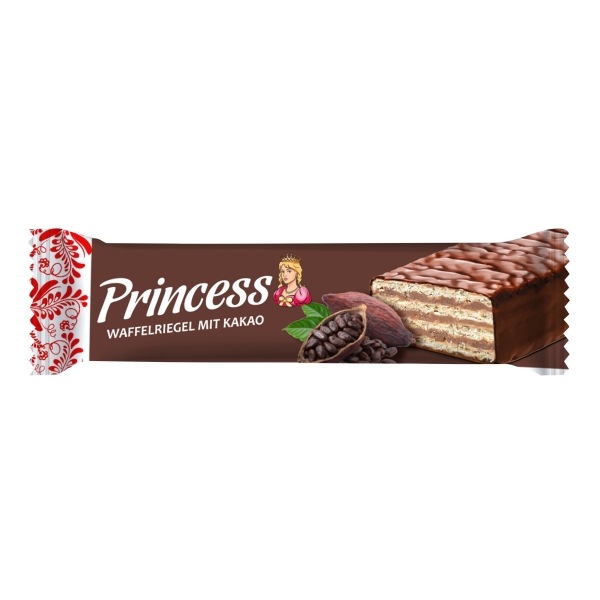 Princess Waffelriegel Kakao in Schokolade 40 g