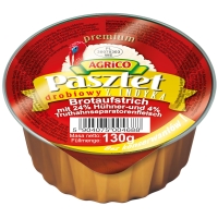 Agrico "Pasztet" Geflügel-Brotaufstrich mit Truthahn 130 g Agrico "Pasztet" Geflügel-Brotaufstrich mit Truthahn 130 g