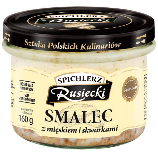 Rusiecki „Smalec staropolski z mieskiem“ Schmalzfleisch 160 g Rusiecki „Smalec staropolski z mieskiem“ Schmalzfleisch 160 g