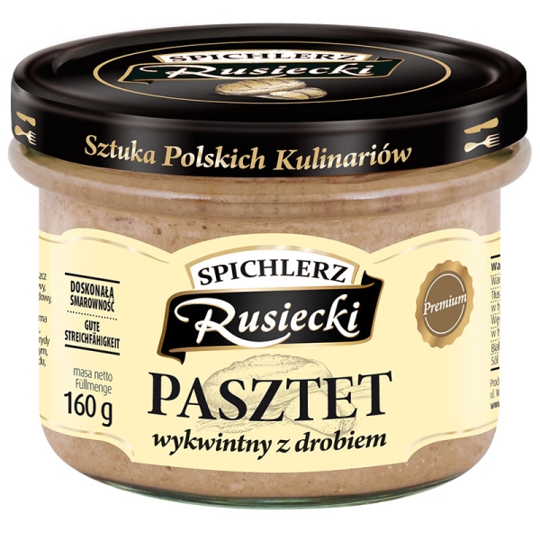 Rusiecki "Pasztet wykwintny z drobiem" Geflügelleberwurst 160 g