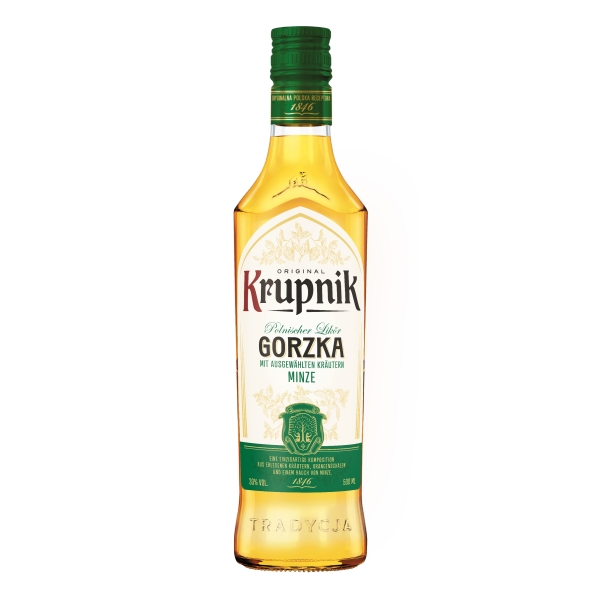 Krupnik Gorzka Likör Minze 30% vol. 500 ml Krupnik Gorzka Likör Minze 30% vol. 500 ml