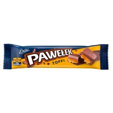 Wedel "Pawelek Toffi" Gefüllte Milchschokoladenriegel mit Karamellgeschmack 45 g Wedel "Pawelek Toffi" Gefüllte Milchschokoladenriegel mit Karamellgeschmack 45 g