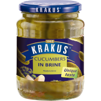 Krakus cucumbers in brine Gurken im Aufguss 370 g Krakus cucumbers in brine Gurken im Aufguss 370 g