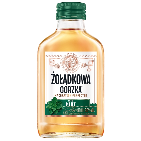 Zoladkowa Gorzka Mint Likör 28% vol. 90 ml
