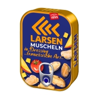 LARSEN Muscheln in Dressing ''französischer Art" 110 g LARSEN Muscheln in Dressing ''französischer Art" 110 g