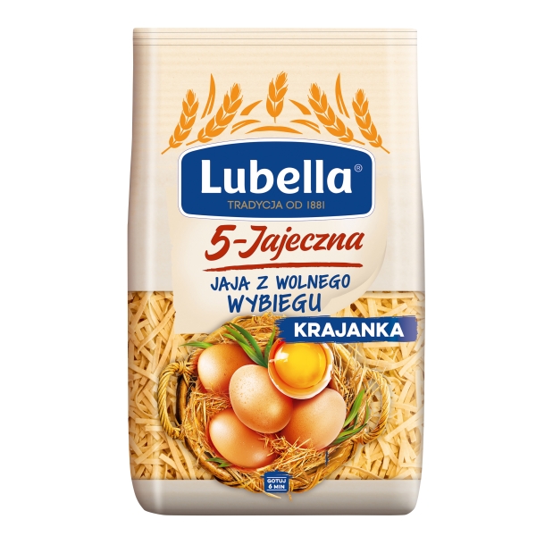 Lubella Jajeczna 5 jaj Krajanka 5 Eier Nudeln 400 g Lubella Jajeczna 5 jaj Krajanka 5 Eier Nudeln 400 g