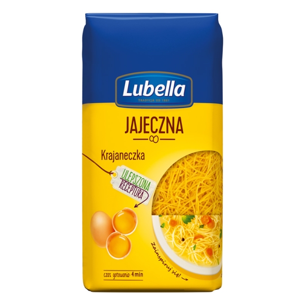 Lubella Jajeczna Krajaneczka 2 Eier Nudeln 250 g Lubella Jajeczna Krajaneczka 2 Eier Nudeln 250 g